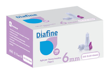 AGO PUNGIDITO PER INSULINA DIAFINE 31GX6MM 100 PEZZI - Metafarm
