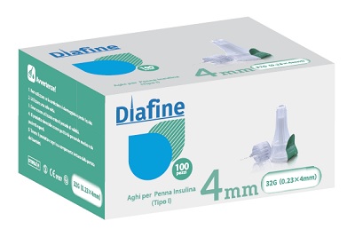 AGO PUNGIDITO PER INSULINA DIAFINE 32GX4MM 100 PEZZI - Metafarm