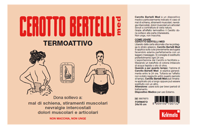 BERTELLI CEROTTO MED GRANDE 24 X 16 CM - Metafarm