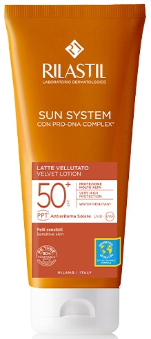 RILASTIL SUN SYSTEM PHOTO PROTECTION TERAPY SPF 50+ LATTE VELLUTANTE 200 ML - Metafarm