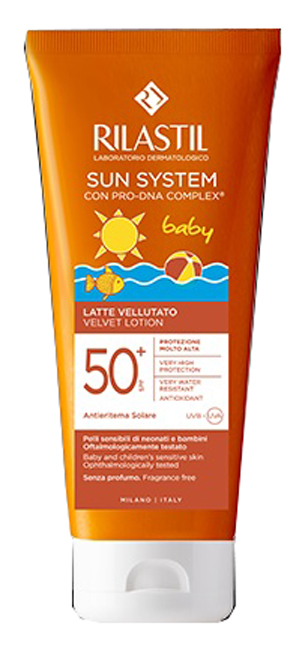 RILASTIL SUN PPT SPF 50+ BABY LATTE VELLUTO 200 ML - Metafarm