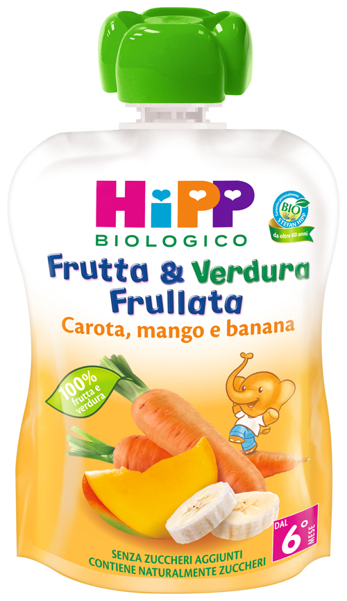 HIPP BIO FRUTTA & VERDURA CAROTA MANGO BANANA 90 G - Metafarm