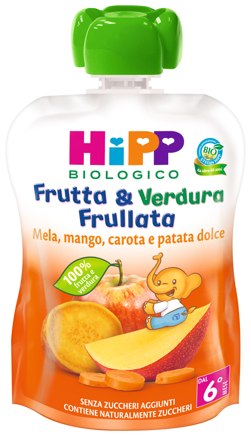 HIPP BIO FRUTTA & VERDURA MELA MANGO CAROTA PATATA DOLCE 90 G - Metafarm