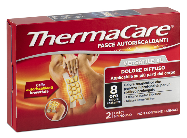FASCIA AUTORISCALDANTE VERSATILE THERMACARE XL 2 PEZZI - Metafarm