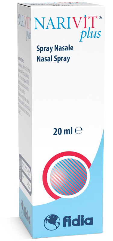NARIVIT PLUS SPRAY NASALE 20 ML CON ACIDO IALURONICO CROSS-LINKATO D-PANTENOLO BIOTINA VITAMINA E VITAMINA E - Metafarm