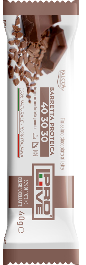 PROLIVE 40 30 30 BARRETTA PROTEICA CIOCCOLATO AL LATTE 40 G - Metafarm