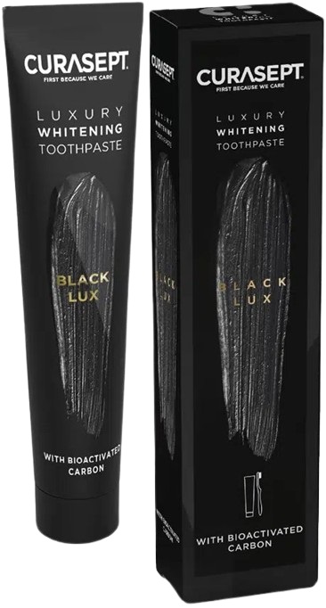 CURASEPT BLACK LUXURY WHITENING DENTIFRICIO 75 ML - Metafarm