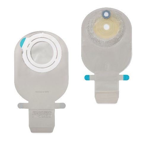 SENSURA MIO FLEX SISTEMA 2 PEZZI CON AGGANCIO ADESIVO SACCA ILEOSTOMIA TRASPARENTE 70MM DA 550 ML 30 PEZZI - Metafarm