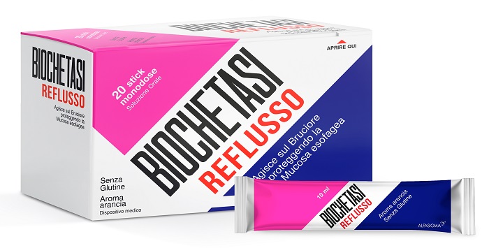 BIOCHETASI REFLUSSO 20 STICK AROMA ARANCIA - Metafarm