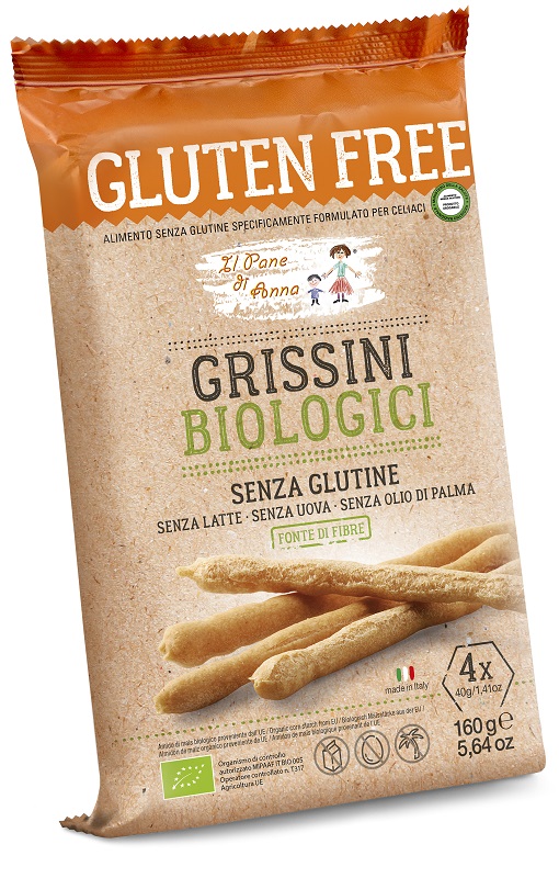 IL PANE DI ANNA GRISSINI BIOLOGICI 160 G - Metafarm