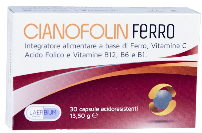 CIANOFOLIN FERRO 30 CAPSULE - Metafarm