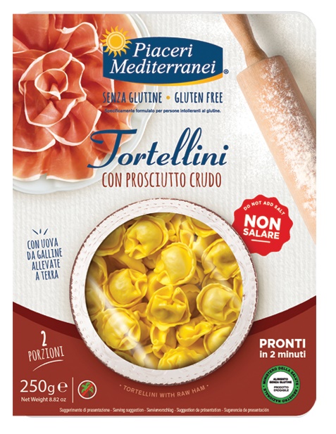 PIACERI MEDITERRANEI TORTELLINI PROSCIUTTO 250 G - Metafarm