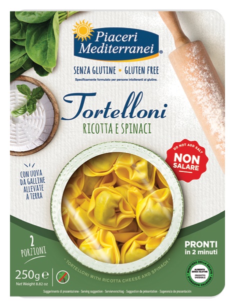 PIACERI MEDITERRANEI TORTELLONI RICOTTA SPINACI 250 G - Metafarm