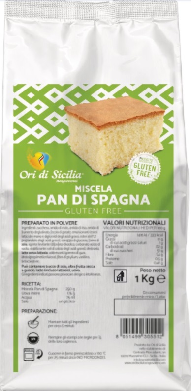ORI DI SICILIA MIX ORO PAN DI SPAGNA 1 KG - Metafarm