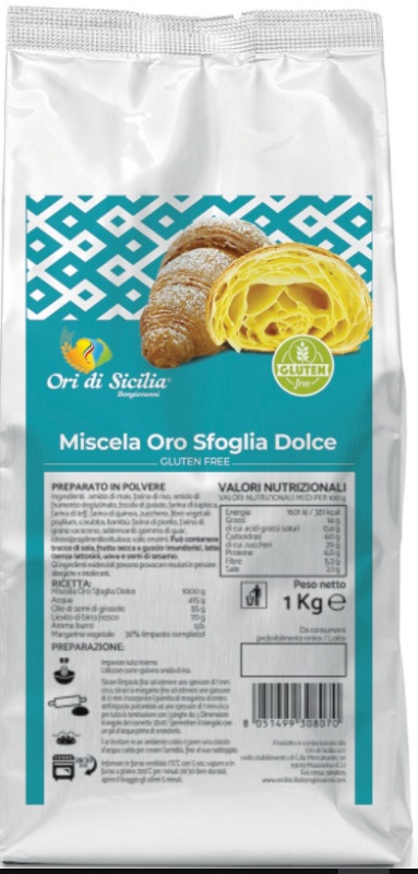 ORI DI SICILIA MIX ORO SFOGLIA DOLCE 1 KG - Metafarm