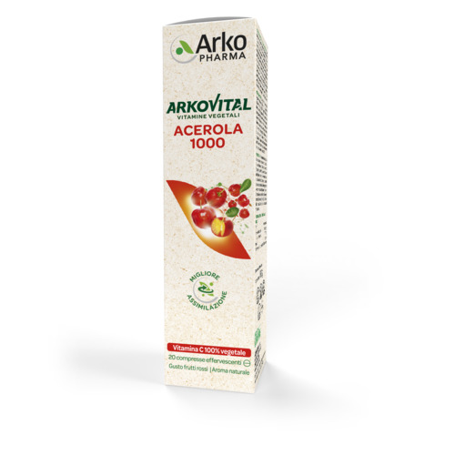 ARKOVITAL ACEROLA 1000 EFFERVESCENTE 20 COMPRESSE - Metafarm