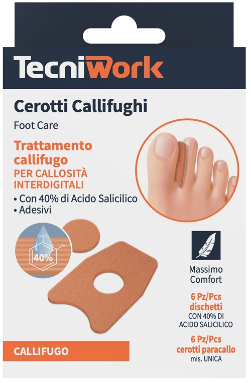 CEROTTO CALLIFUGO INTERDIGITALE 6 PEZZI + 6 DISCHETTI - Metafarm