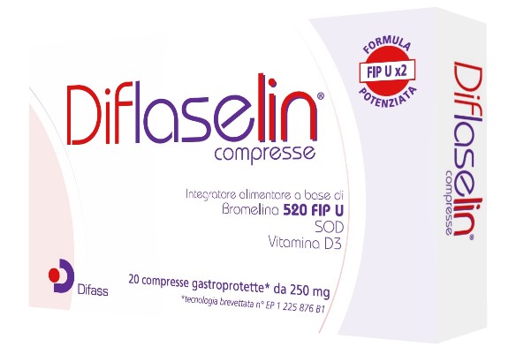DIFLASELIN 20 COMPRESSE GASTROPROTETTE 250 MG - Metafarm