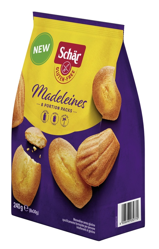 SCHAR MADELEINES SENZA LATTOSIO 8 PORZIONI DA 30 G - Metafarm
