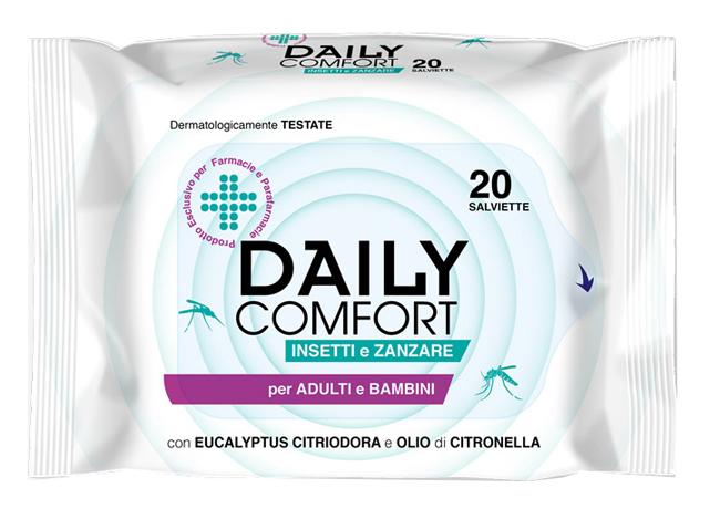 DAILY COMFORT ANTIZANZARE SALVIETTE 20 PEZZI - Metafarm