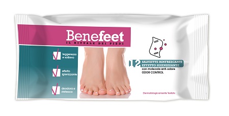 BENEFEET SALVIETTE ODOR CONTROL 12 PEZZI - Metafarm