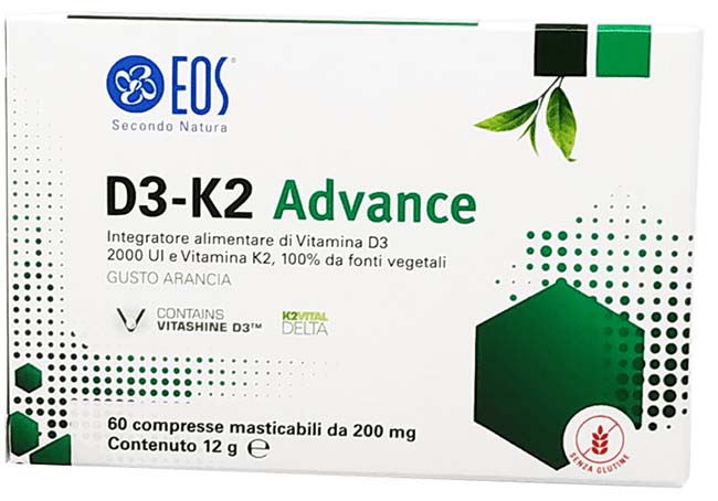 EOS D3 K2 ADVANCE 60 COMPRESSE MASTICABILI - Metafarm