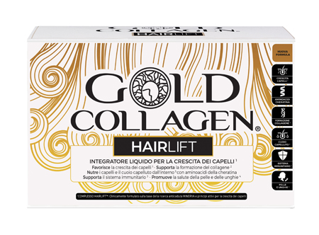 GOLD COLLAGEN HAIRLIFT 10 FLACONI DA 50 ML - Metafarm