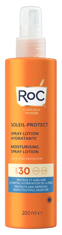 ROC LOZIONE SPRAY SOLARE CORPO SPF 30 IDRATANTE 200 ML - Metafarm