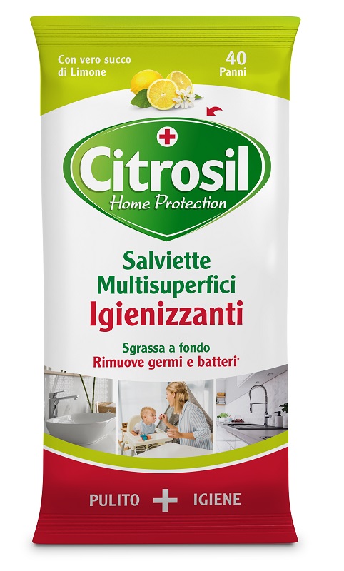 CITROSIL SALVIETTE IGIENIZZANTI LIMONE 40 PEZZI - Metafarm