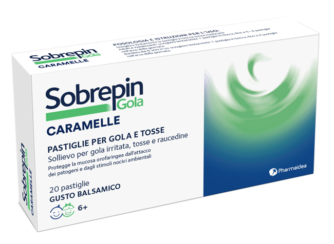SOBREPIN GOLA CARAMELLE 20 PASTIGLIE GUSTO BALSAMICO - Metafarm