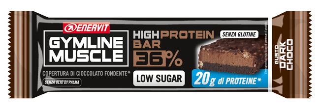 ENERVIT GYMLINE PROTEIN BAR 36% BARRETTA DARK CHOCOLATE 55 G - Metafarm