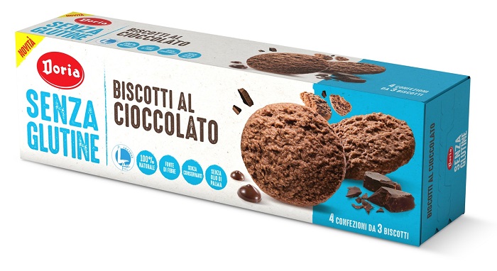 DORIA BISCOTTI CIOCCOLATO 4X37,5 G - Metafarm