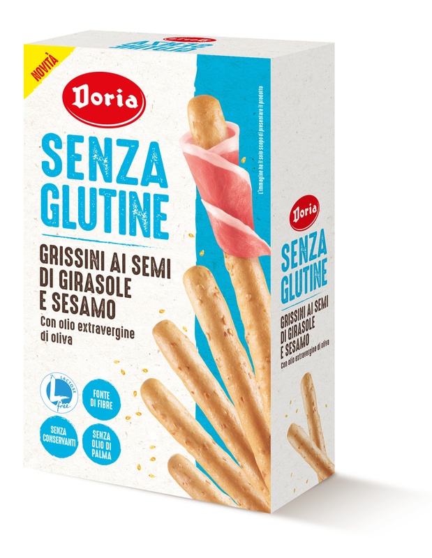 DORIA GRISSINI SEMI GIRASOLE-SESAMO 5 PEZZI DA 20 G - Metafarm