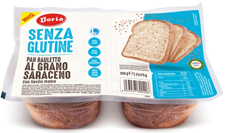 DORIA PAN BAULETTO GRANO SARACENO 2 PEZZI DA 175 G - Metafarm