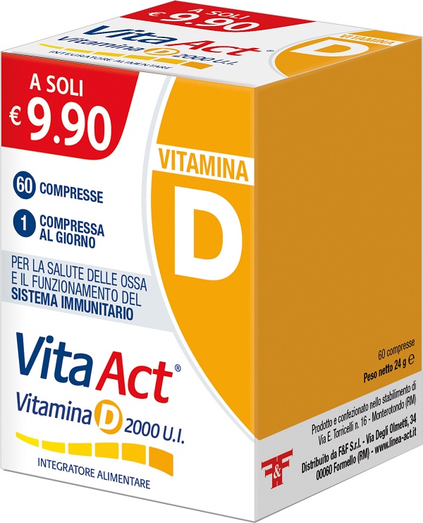 VITA ACT VITAMINA D 2000UI 60 COMPRESSE - Metafarm