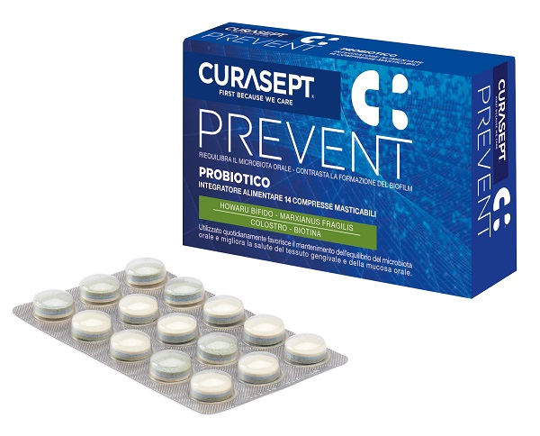 CURASEPT PREVENT PROBIOTICO 14 COMPRESSE MASTICABILI - Metafarm