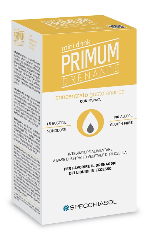 PRIMUM DRENANTE MINIDRINK ANANAS 15 STICK DA 10 ML - Metafarm