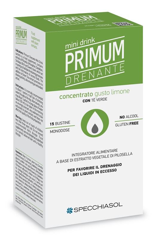 PRIMUM DRENANTE MINIDRINK LIMONE 15 STICK DA 10 ML - Metafarm
