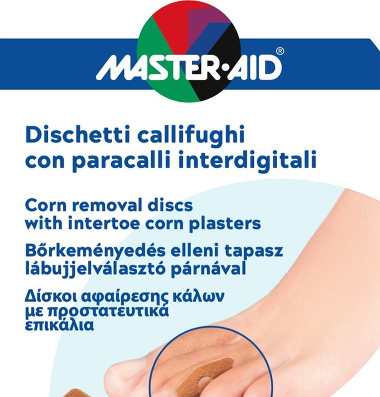 DISCHETTO CALLIFUGO 6 PEZZI + PARACALLO 6 PEZZI INTERDIGITALI MASTER-AID FOOTCARE B5 - Metafarm