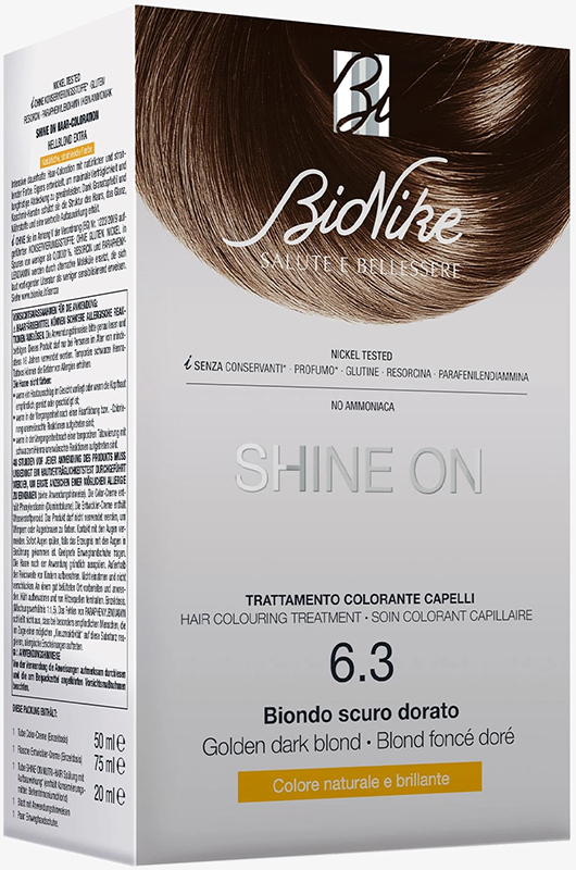 SHINE ON BIONDO SCURO DORATO 6,3 FLACONE 75 ML + TUBO 50 ML - Metafarm