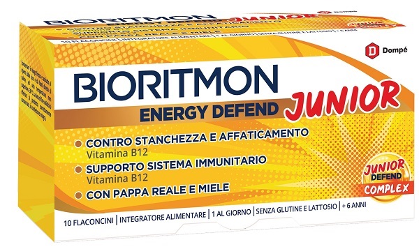 BIORITMON ENERGY DEFEND JUNIOR 10 FLACONCINI 10 ML - Metafarm