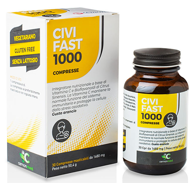 CEMONMED CIVIFAST 1000 30 COMPRESSE MASTICABILI - Metafarm
