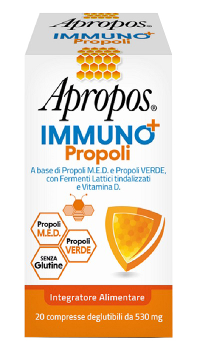 APROPOS IMMUNO+ PROPOLI 20 COMPRESSE DEGLUTIBILI - Metafarm