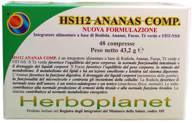 HS112 ANANAS COMP 48 COMPRESSE - Metafarm