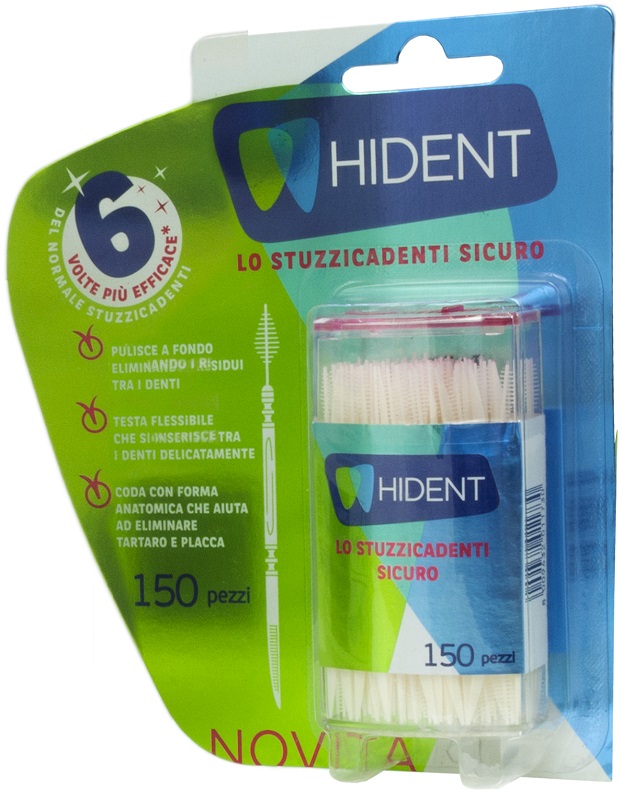 HIDENT STUZZICADENTI MONOUSO 150 PEZZI - Metafarm