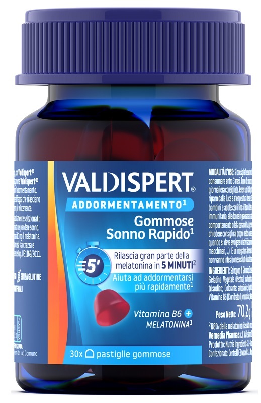 VALDISPERT GOMMOSE SONNO RAPIDO 30 PASTIGLIE GOMMOSE - Metafarm