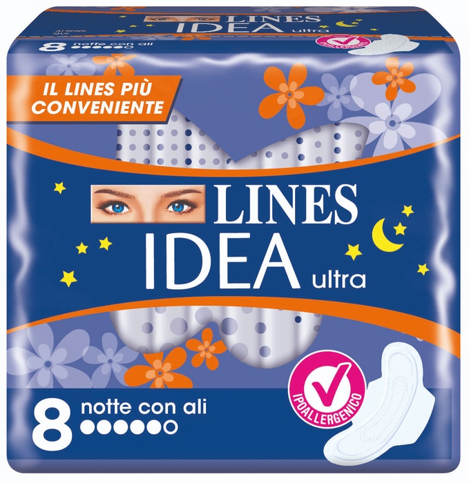 LINES IDEA ULTRA NOTTE ALI 8 PEZZI - Metafarm