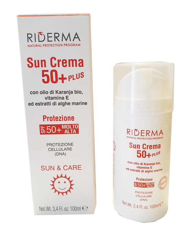 RIDERMA SUN CREMA 50+ PLUS 100 ML - Metafarm