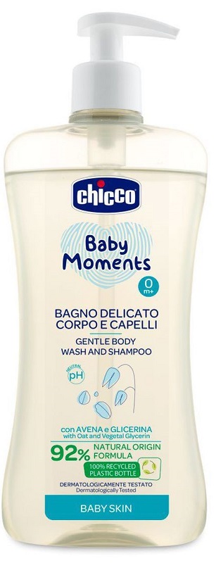 CHICCO BABY MOMENTS BAGNO CORPO CAP 500 ML - Metafarm