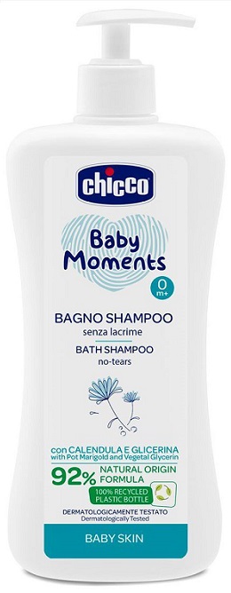 CHICCO BABY MOMENTS BAGNO SHAMPOO DELICATE 500 ML - Metafarm